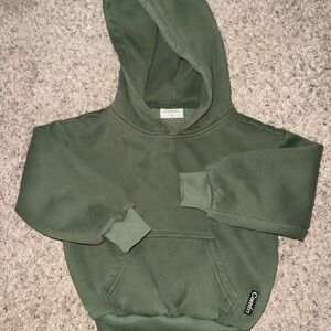 Comfrt Kids Olive Green Hoodie Sweatshirt